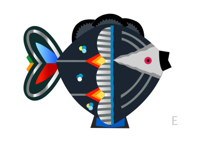 Sculture di PESCI realizzate soltanto con la carta