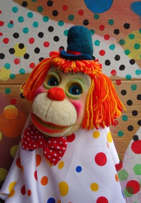 Burattini realizzati in gommapiuma, per laboratori artistici e teatrali nelle scuole.